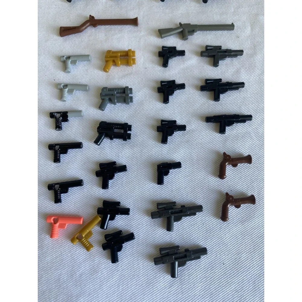 Lot of 42 Lego Minifigures Weapon Accessories #76